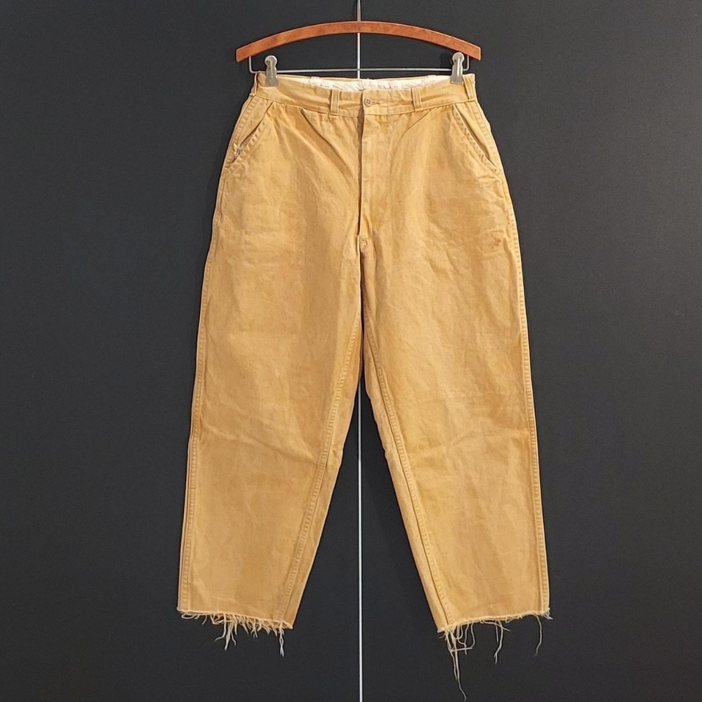 1950s Drybak Canvas Hunting Trousers – XS Raw Hem – Vintage Fieldwear